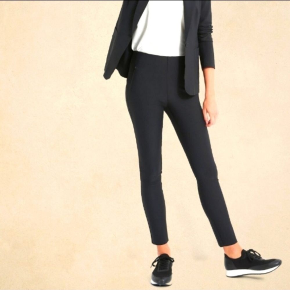 BANANA REPUBLIC FACTORY SKINNY LUXE SCULPT PANT,  BLACK,  SIZE  8, NWT